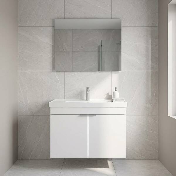 Orka Desna Banyo Dolabı Takımı 80cm Beyaz - 1