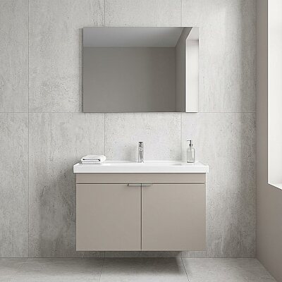 Orka Desna Banyo Dolabı Takımı 90cm Çöl Beji - ORKA BANYO