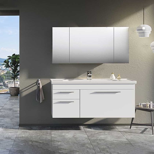 Orka Enez Banyo Dolabı Takımı 100cm Beyaz - 1