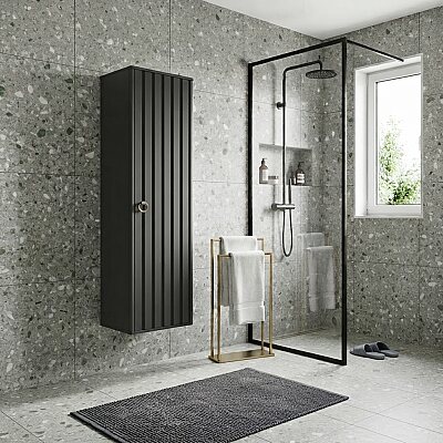 Orka Felice Banyo Boy Dolabı Antrasit 43cm - ORKA BANYO