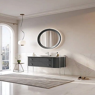 Orka Felice Banyo Dolabı Takımı 147 cm Antrasit - ORKA BANYO