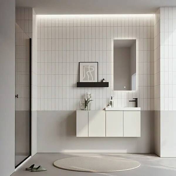 Orka Ferla Banyo Dolabı Takımı 110 cm Kaşmir - 1