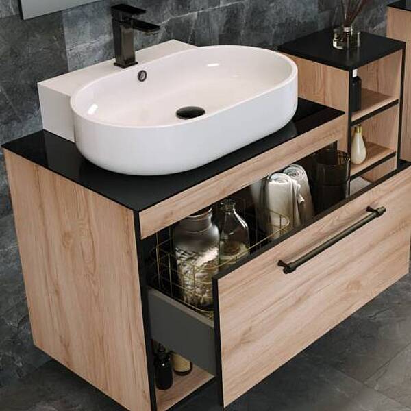 Orka Knidos Banyo Dolabı Takımı 70 cm Legnano - 2