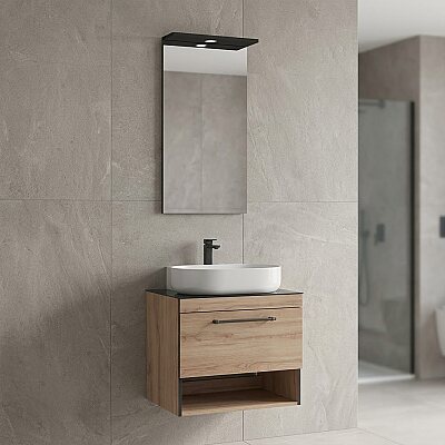 Orka Knidos Banyo Dolabı Takımı 70 cm Legnano - ORKA BANYO