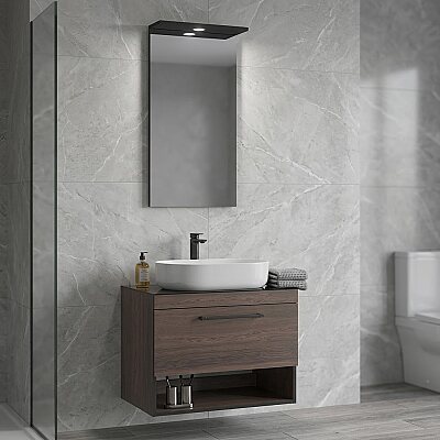 Orka Knidos Banyo Dolabı Takımı 90 cm Navaro - ORKA BANYO