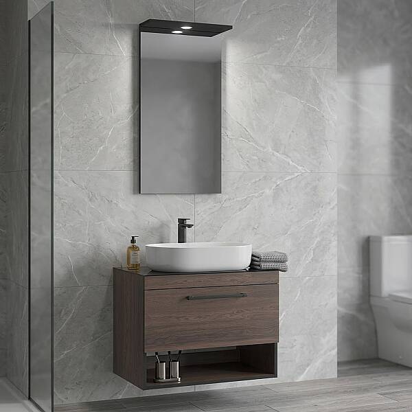 Orka Knidos Banyo Dolabı Takımı 90 cm Navaro - 1