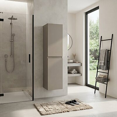 Orka Levanto Banyo Boy Dolabı Mat Bej 40cm - ORKA BANYO