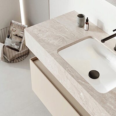 Orka Levanto Banyo Dolabı Takımı 120 cm Bej - 2