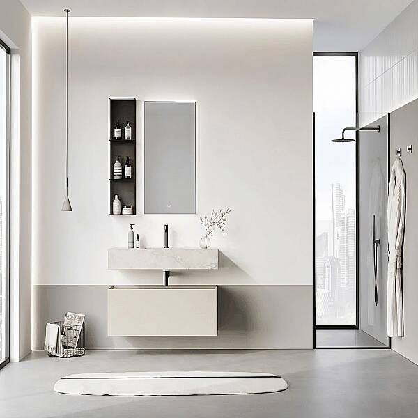 Orka Levanto Banyo Dolabı Takımı 120 cm Bej - 1