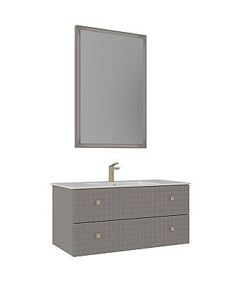 Orka Lipari Banyo Dolabı Takımı 100 cm Vizon - 2