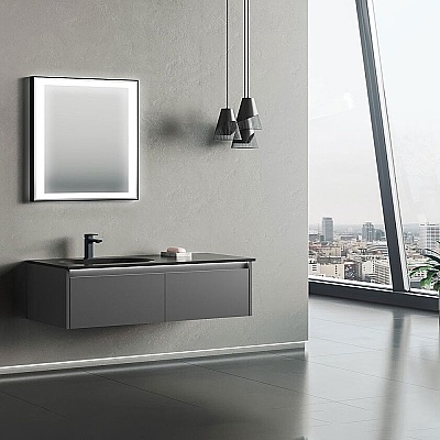Orka Lisbon Banyo Dolabı Takımı 110 cm Antrasit - ORKA BANYO