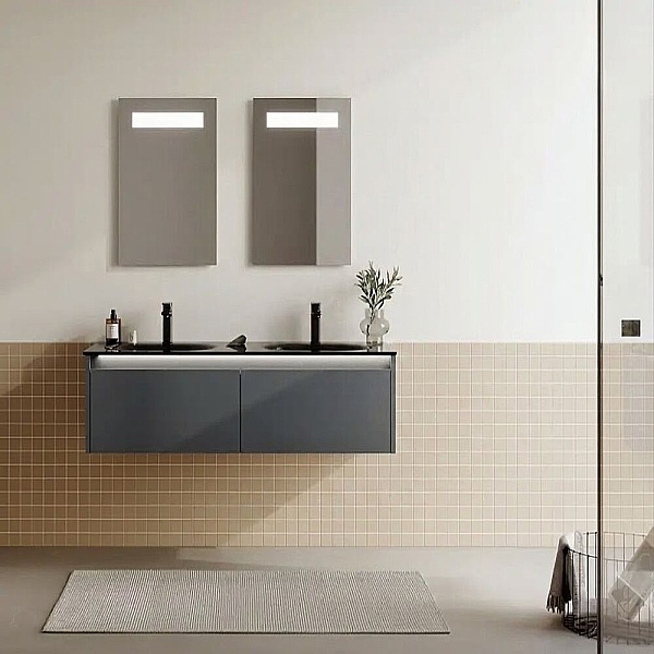 Orka Lisbon Banyo Dolabı Takımı 132 cm Antrasit - 1