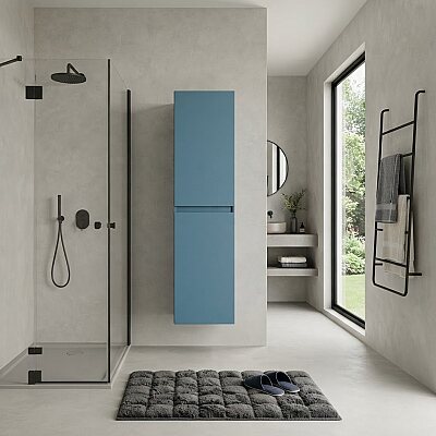 Orka Lusso Banyo Boy Dolabı 40cm Mat Mavi - ORKA BANYO