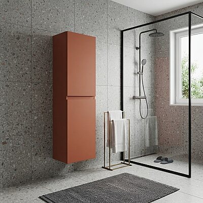 Orka Lusso Banyo Boy Dolabı 40cm Mat Tarçın - ORKA BANYO