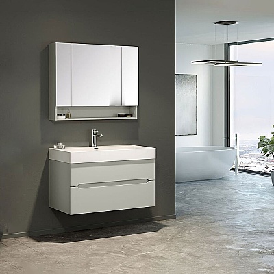 Orka Malta Banyo Dolabı Takımı 100 cm Kaşmir - ORKA BANYO