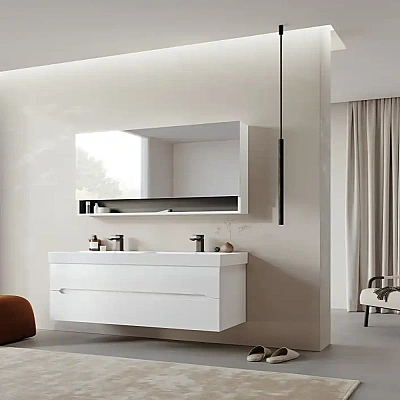 Orka Malta Banyo Dolabı Takımı 120 cm Beyaz - ORKA BANYO