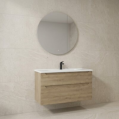Orka Messina Banyo Dolabı Takımı 100 cm Meşe - ORKA BANYO