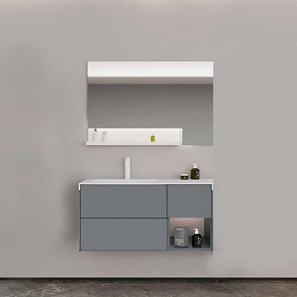 Orka Milano Banyo Dolabı Takımı 100 cm Gri - 1