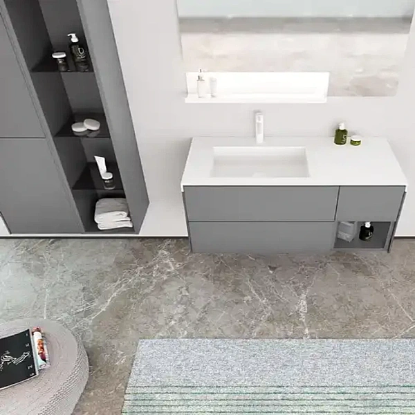 Orka Milano Banyo Dolabı Takımı 100 cm Gri - 2