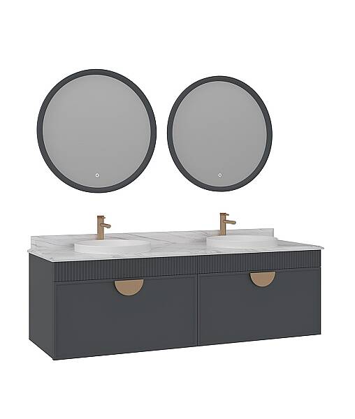 Orka Molino Banyo Dolabı Takımı 160 cm Antrasit - 3