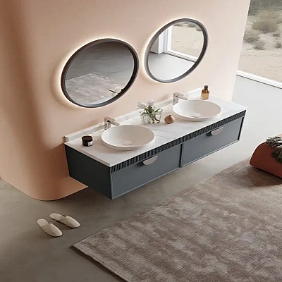 Orka Molino Banyo Dolabı Takımı 160 cm Antrasit - ORKA BANYO