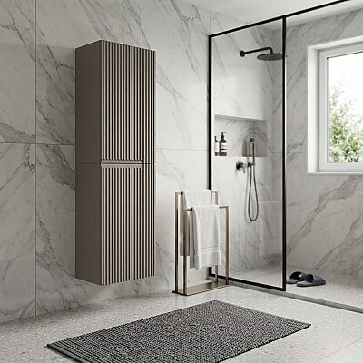 Orka Moonlight Banyo Boy Dolabı 40cm Vizon - ORKA BANYO