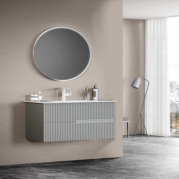 Orka Moonlight Banyo Dolabı Takımı 100 cm Gri - 1