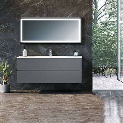 Orka Nest Banyo Dolabı Takımı 120 cm Antrasit - ORKA BANYO