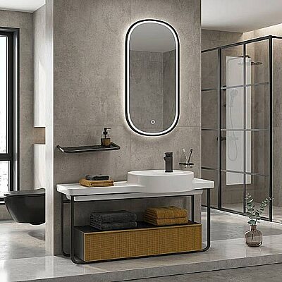 Orka Noto Banyo Dolabı Takımı 100 cm Sarı - ORKA BANYO