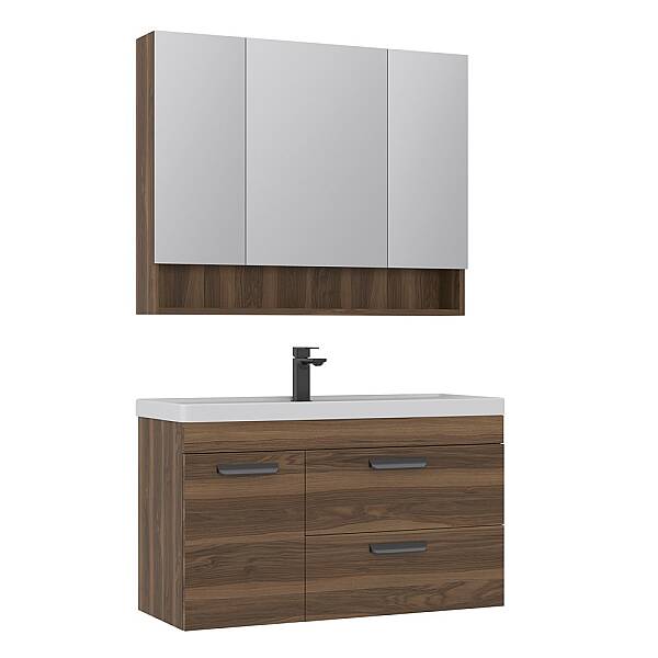 Orka Nova Banyo Dolabı Takımı 100 cm Ceviz - 3