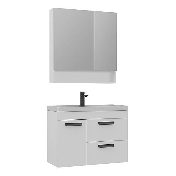 Orka Nova Banyo Dolabı Takımı 80 cm Beyaz - 2