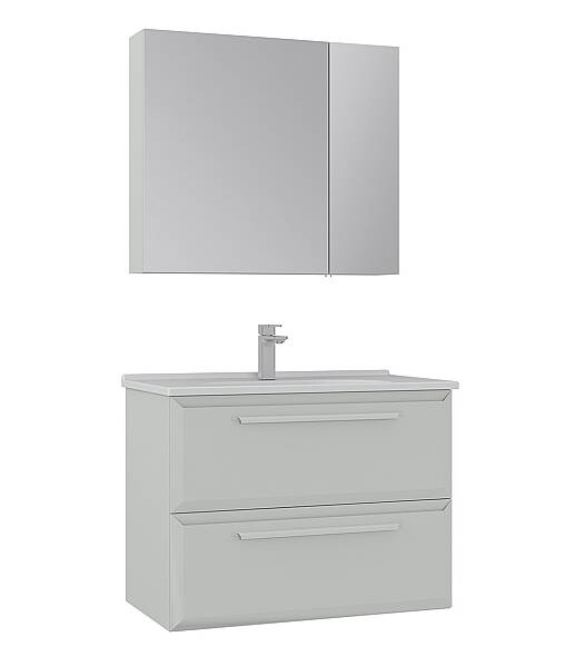 Orka Nuvola Banyo Dolabı Takımı 80 cm Kaşmir - 2