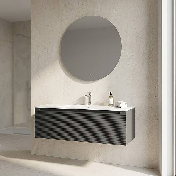 Orka Olbia Banyo Dolabı Takımı 120 cm Antrasit - 1