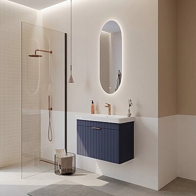 Orka Procida Banyo Dolabı Takımı 105 cm Lacivert - ORKA BANYO
