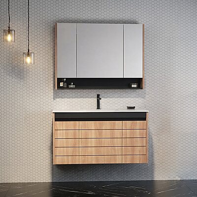 Orka Ricato Banyo Dolabı Takımı 100 cm Kiraz - ORKA BANYO