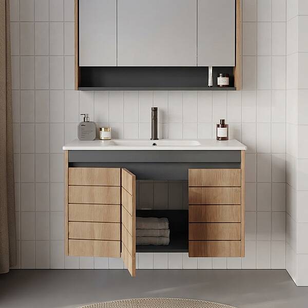 Orka Ricato Banyo Dolabı Takımı 100 cm Kiraz - 2