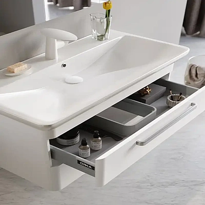 Orka Rose Banyo Dolabı Takımı 100 cm Beyaz - 2