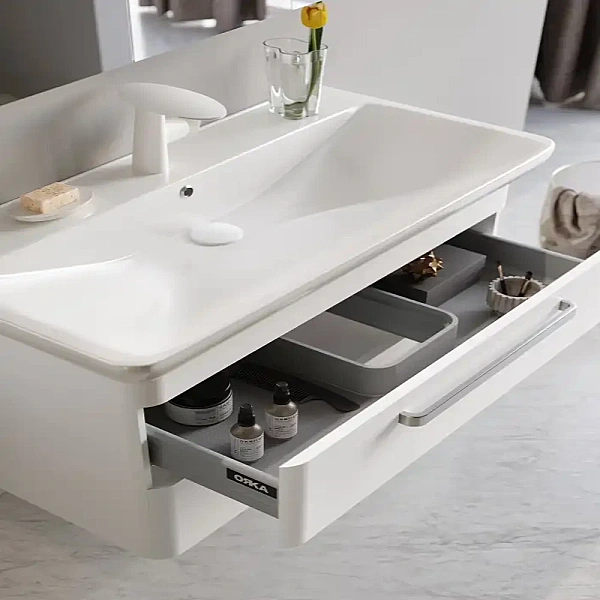 Orka Rose Banyo Dolabı Takımı 100 cm Beyaz - 2