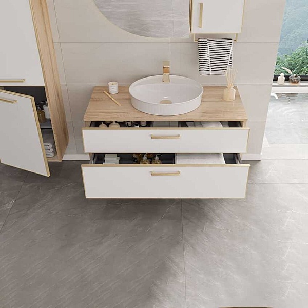 Orka Salerno Banyo Dolabı Takımı 75 cm Beyaz - 2