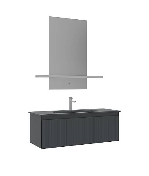 Orka Salina Banyo Dolabı Takımı 120 cm Antrasit - 3