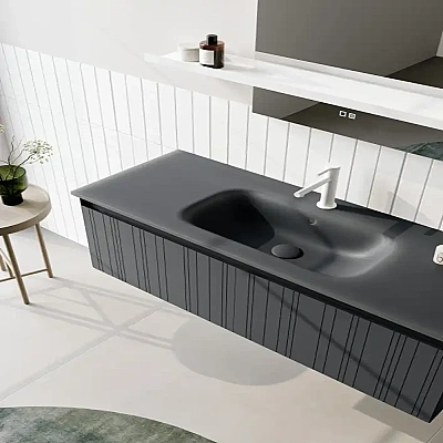 Orka Salina Banyo Dolabı Takımı 120 cm Antrasit - 2