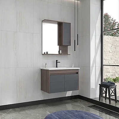 Orka Serra Banyo Dolabı Takımı 65cm Antrasit - ORKA BANYO