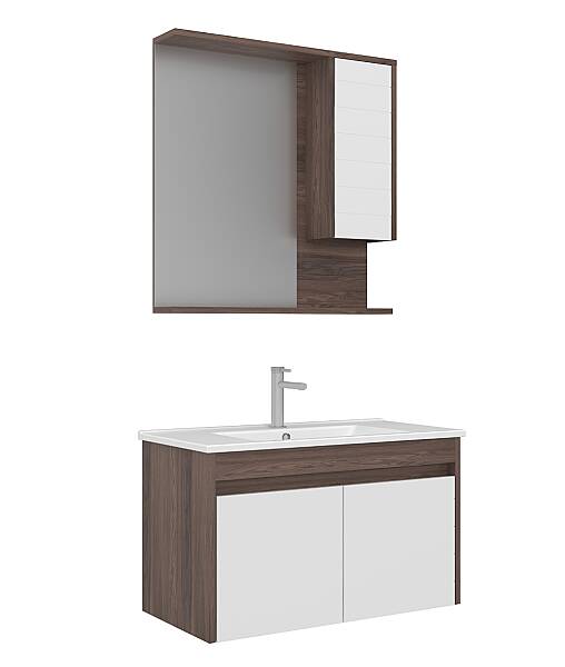 Orka Serra Banyo Dolabı Takımı 85cm Beyaz - 2