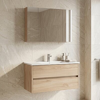 Orka Side Çekmeceli Banyo Dolabı Takımı 100 cm Legnano - ORKA BANYO