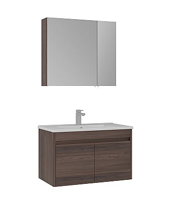 Orka Side Kapaklı Banyo Dolabı Takımı 85 cm Navaro - 2
