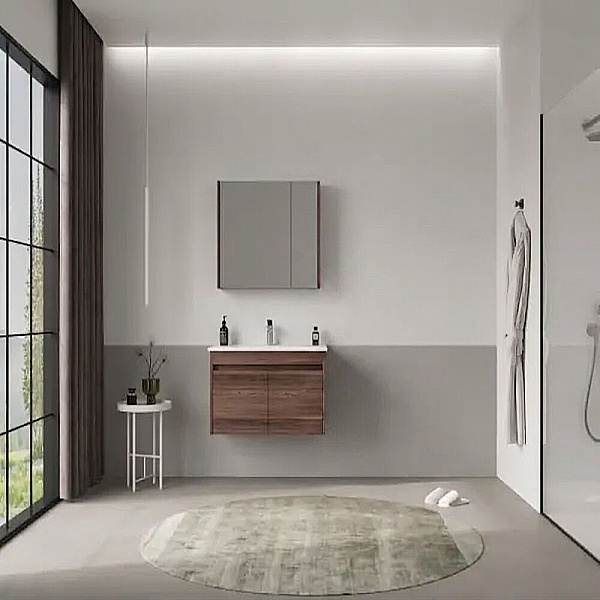 Orka Side Kapaklı Banyo Dolabı Takımı 85 cm Navaro - 1