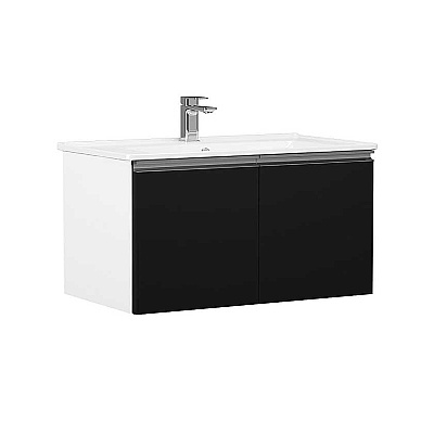 Orka Terme Banyo Dolabı Takımı 100 cm Siyah - 2
