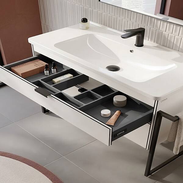 Orka Trio Banyo Dolabı Takımı 100 cm Beyaz - 3