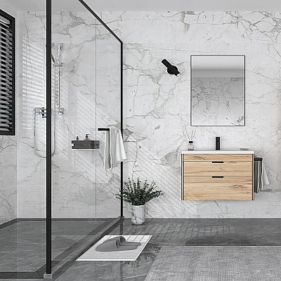 Orka Trio Banyo Dolabı Takımı 65 cm Senza - ORKA BANYO