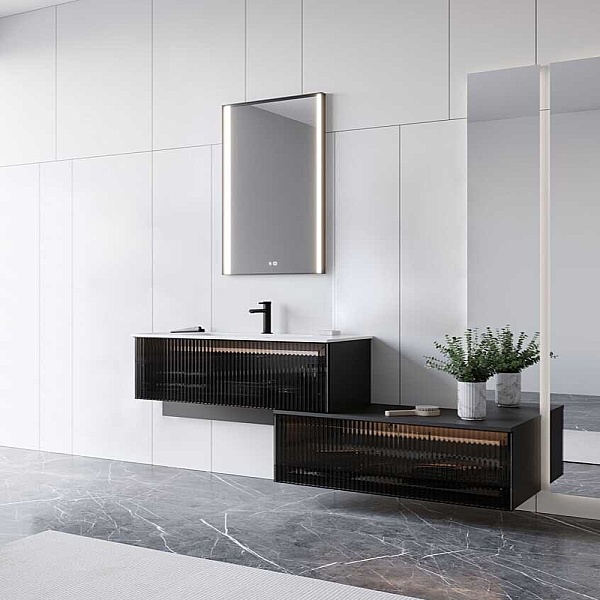 Orka Urban Banyo Dolabı Takımı 80 cm Siyah - 1